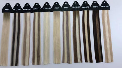 BellaHair Genius Tresse - 55 cm (Weft) Extension 70g - 100% europäisches Echthaar